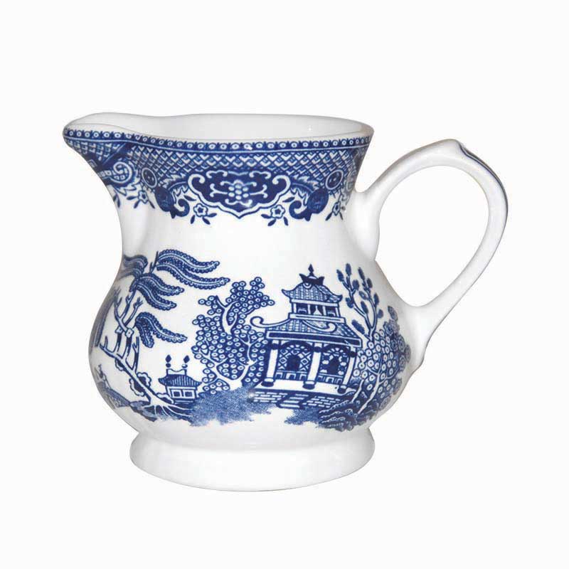 Churchill Blu Willow Georgian Cream Jug, 230 ml - Whole and All