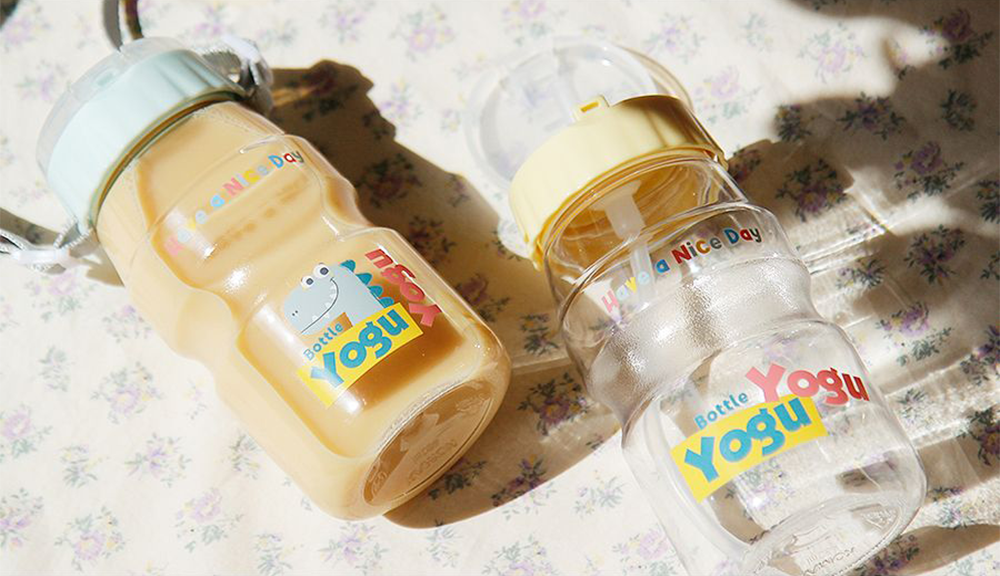 Komax Yogu Straw Water Bottle, 460 ml