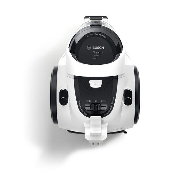 Bosch Serie-2 Bagless Vacuum Cleaner, White - Whole and All
