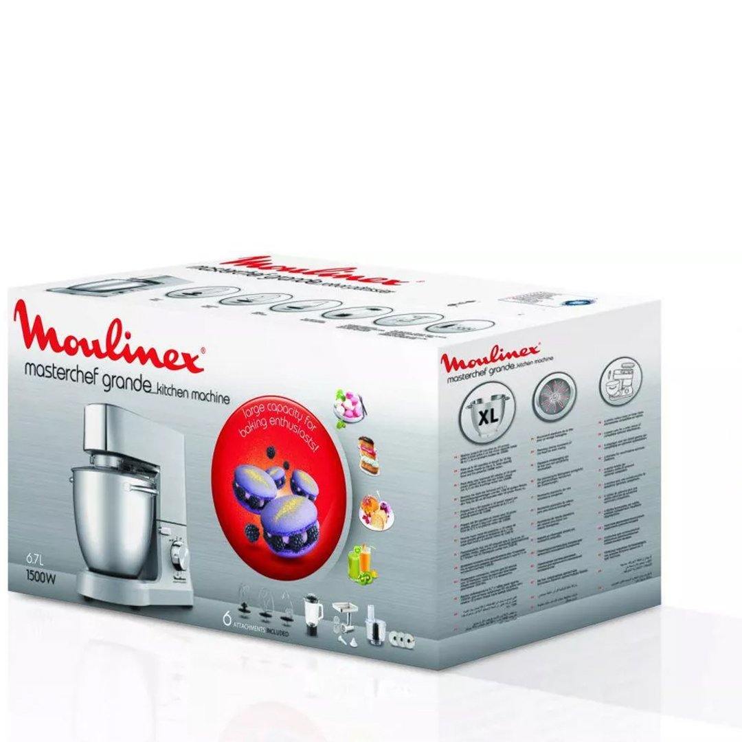 Moulinex Masterchef Grande Versatile Kitchen Machine, 8 Speed, 6.7L, 1500W - Whole and All