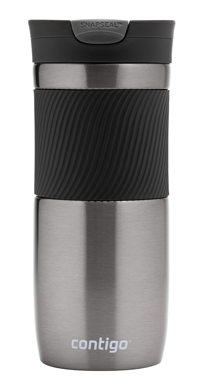 Contigo Byron Snapseal Stainless Steel Travel Mug, 16 oz, Gunmetal