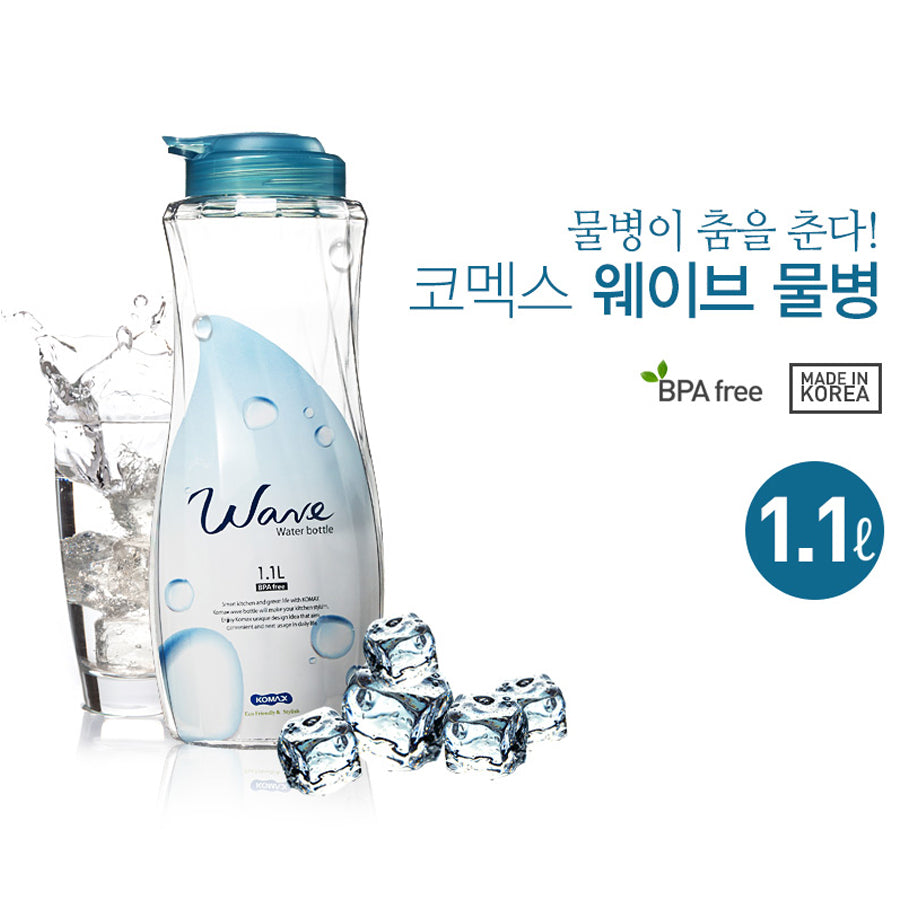 Komax Wave Beverage Bottle, 1.1 L - Whole and All