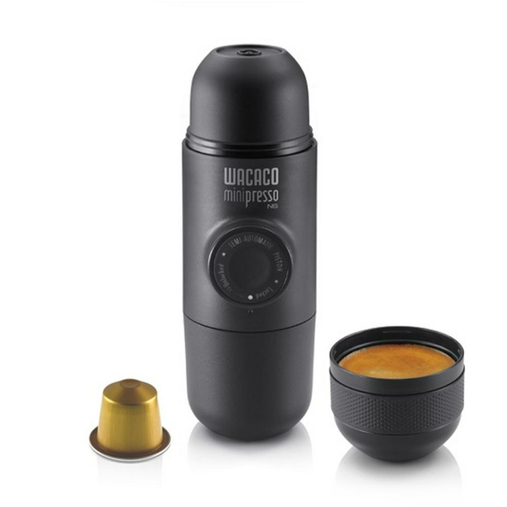 Wacaco Minipresso GR - قهوة مطحونة ، 70 مل (أسود)