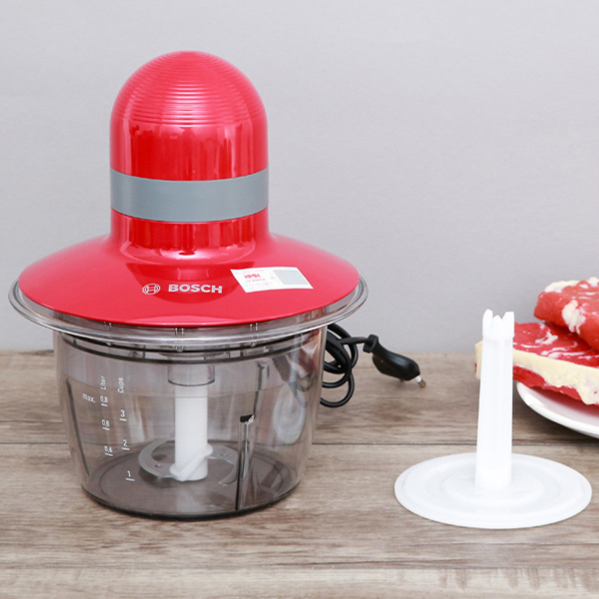 Bosch Food Chopper, 400W, Red/Grey