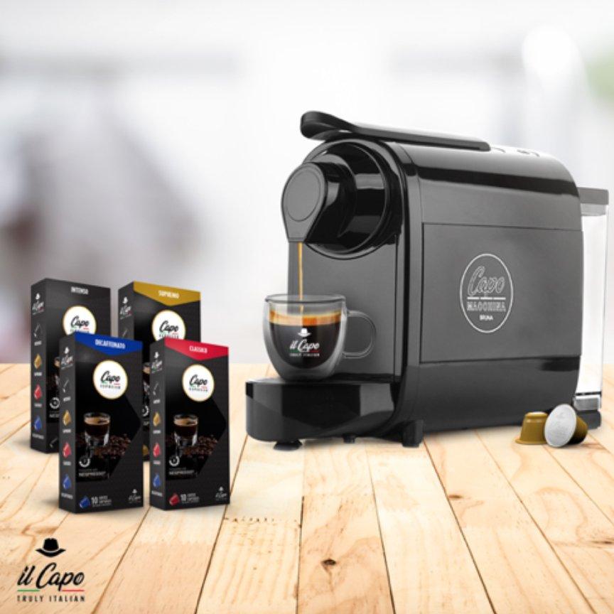 IL CAPO TOCA Espresso Machine, 0.7L, 1400W (Black)