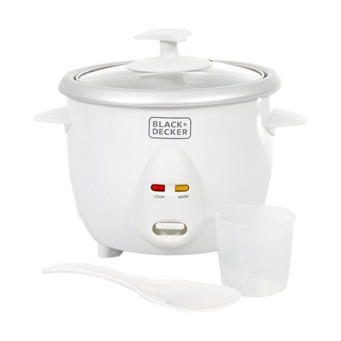 Black+Decker Rice Cooker with Glass lid, 0.6L, 300W