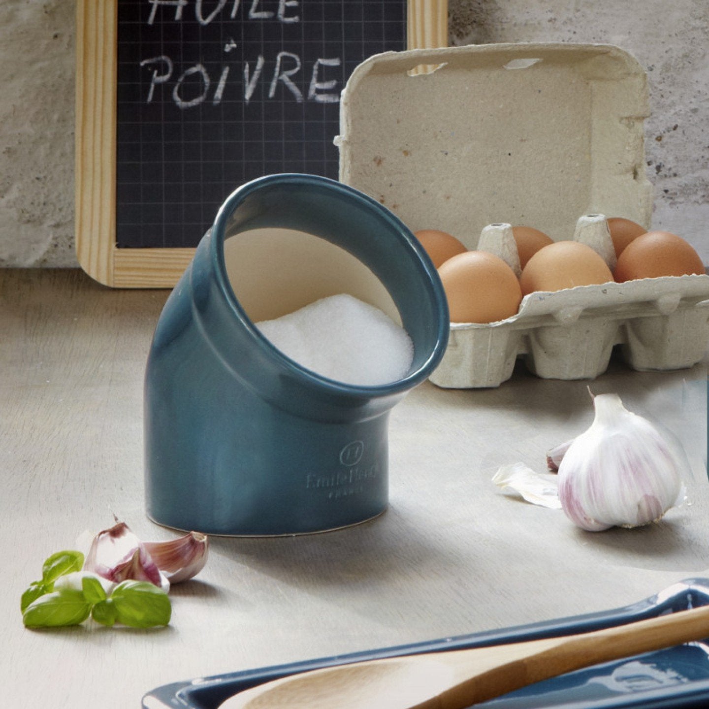 Emile Henry Salt Pig (Argile) - Whole and All