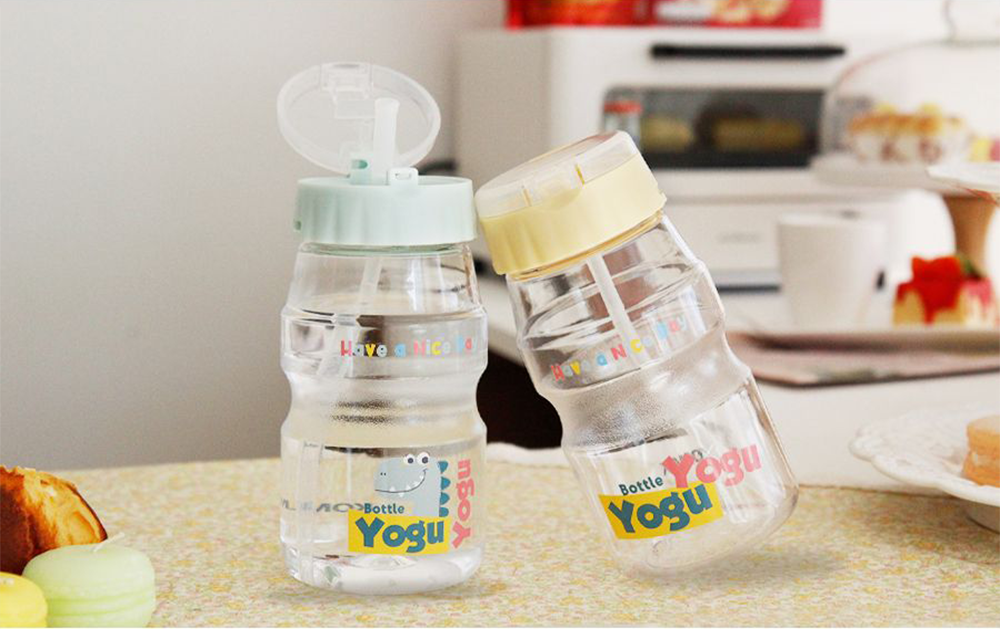 Komax Yogu Straw Water Bottle, 460 ml
