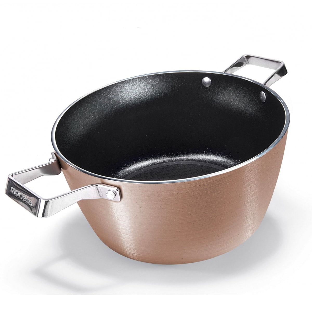 Moneta Rose Gold Casserole with Lid, 24 cm