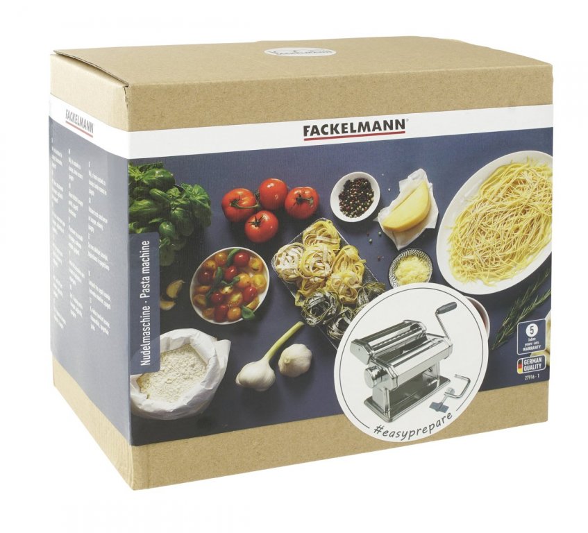 Fackelmann Pasta Machine With 2 Different Pasta Rollers