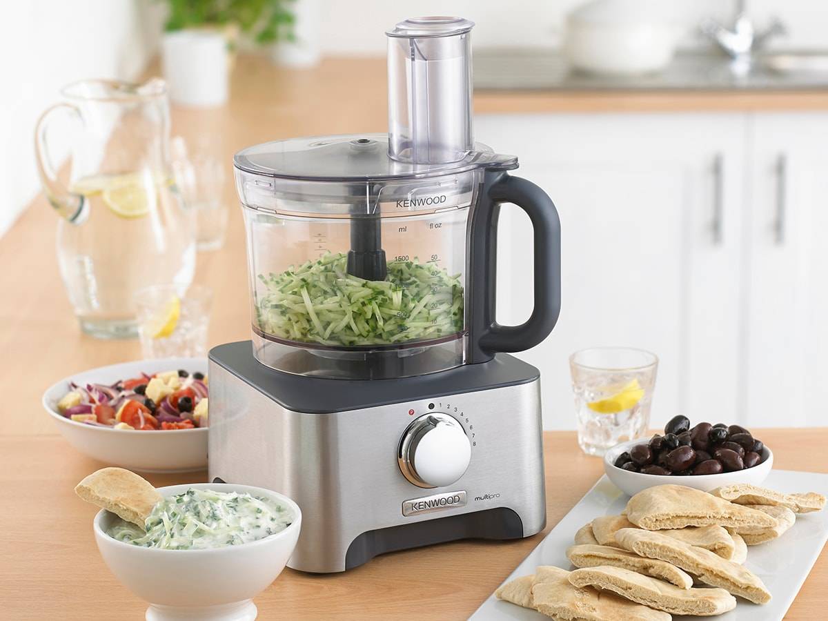Kenwood  Food Processor 3L Bowl, 1.5L Thermo-Resist Glass Blender, 1000W (Silver)
