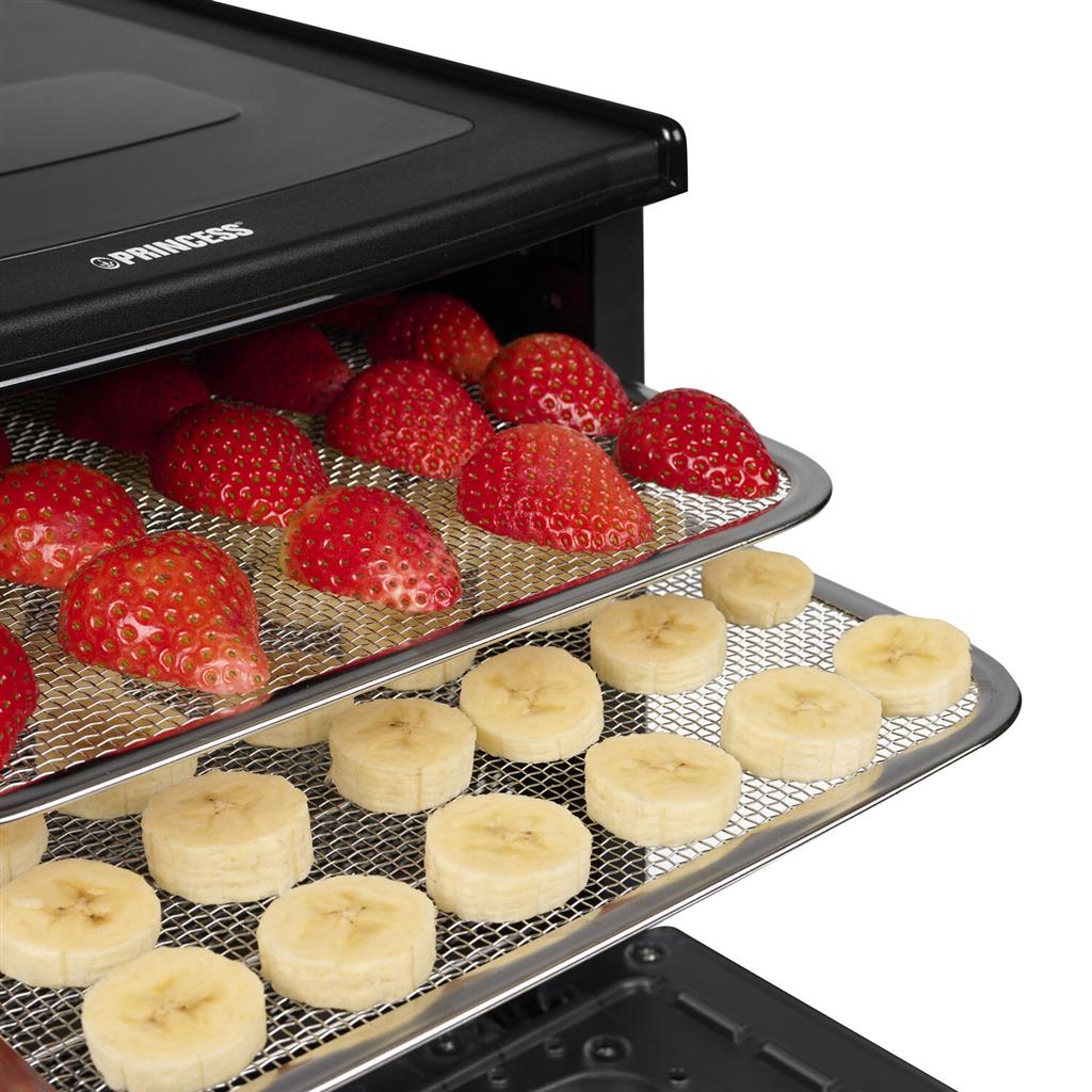 Princess Food Dehydrator Black Touch Screen ,Timer Up To 48 Hours , 550w