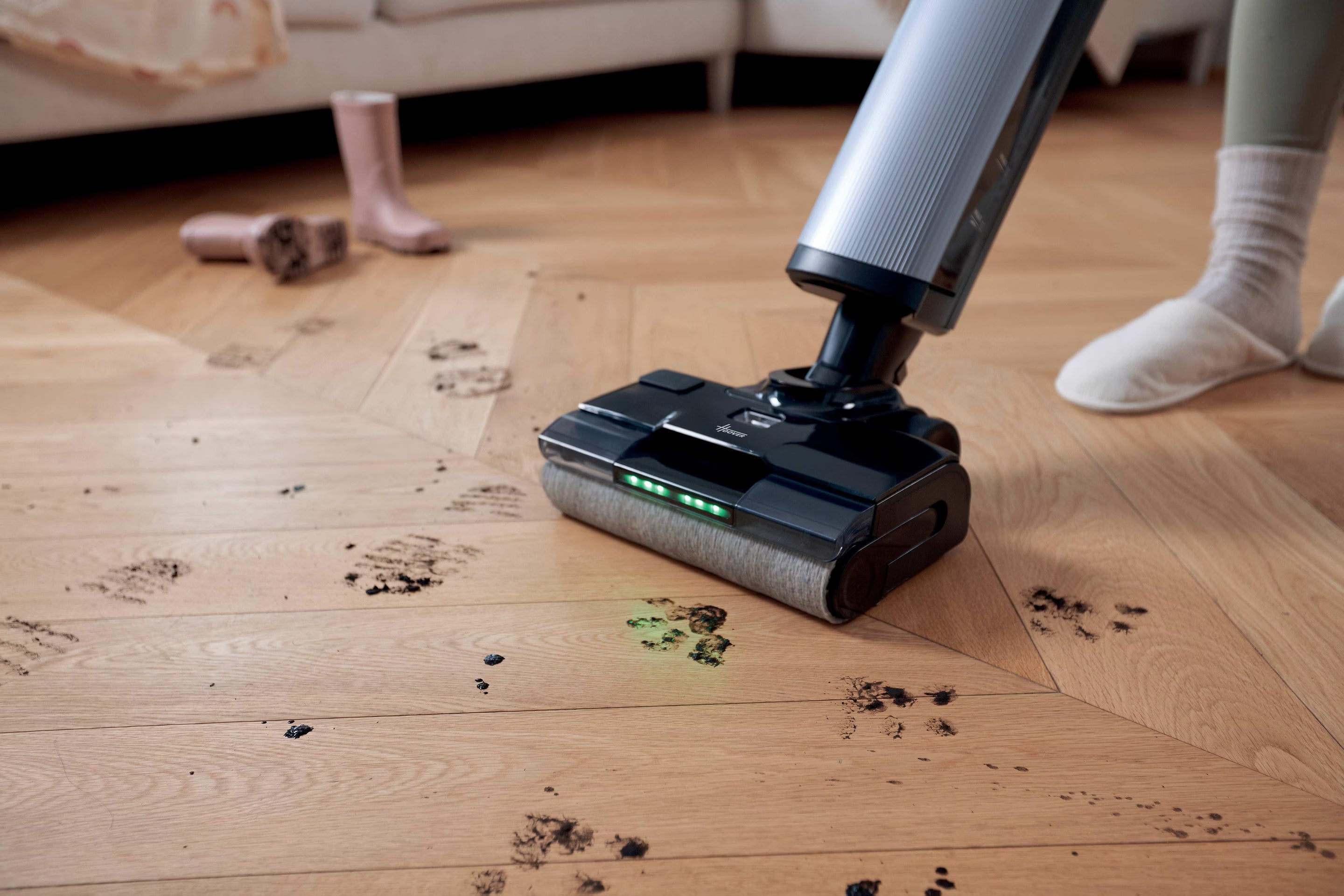 Hoover Hw600 011 Stick Vacuum Battery Dry&Wet Bagless 220 W Black
