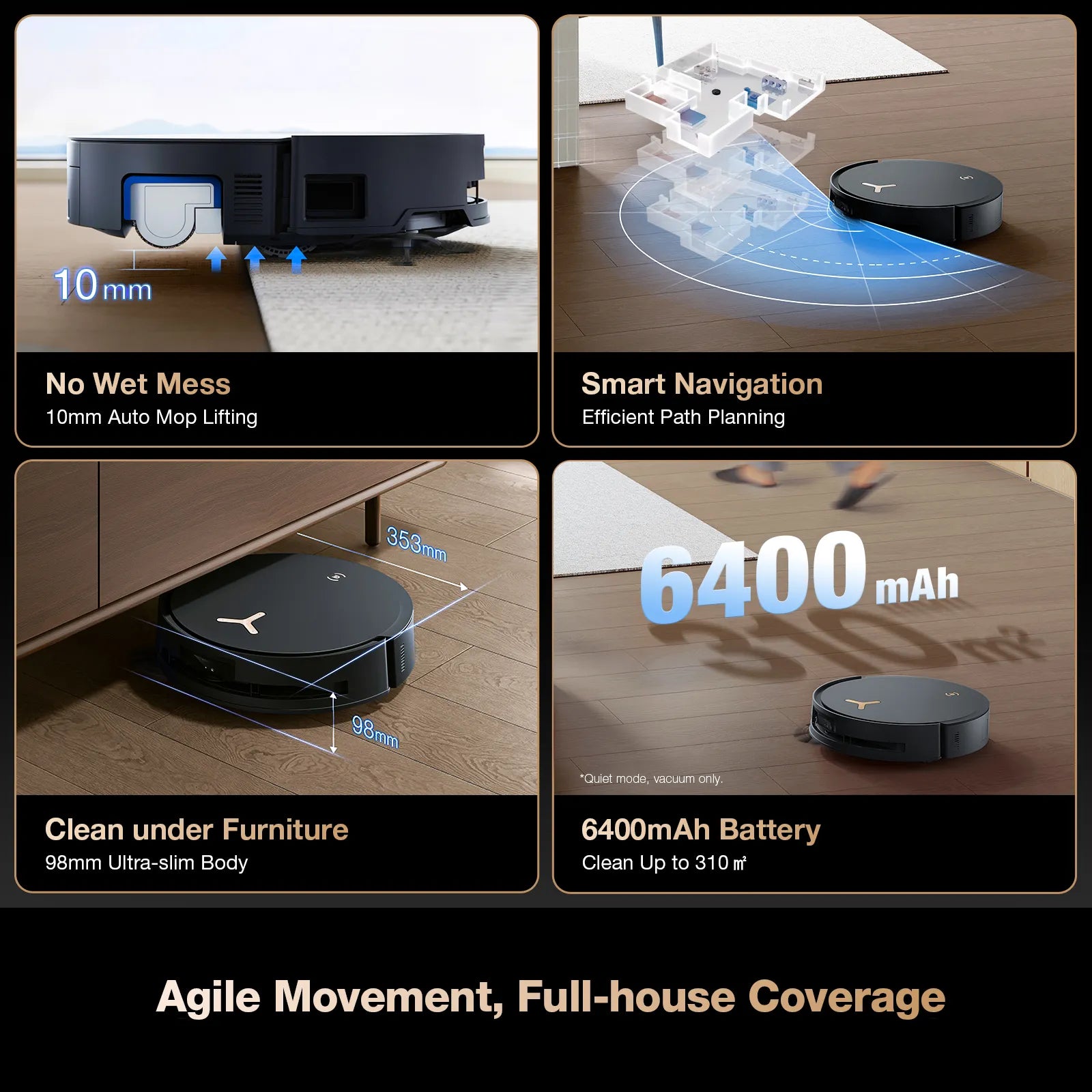 Ecovacs DEEBOT X8 PRO OMNI 18000PA Self-Empty Robot Vacuum & Mop Ecovacs DEEBOT X8 PRO OMNI 18000PA Self-Empty Robot Vacuum & Mop