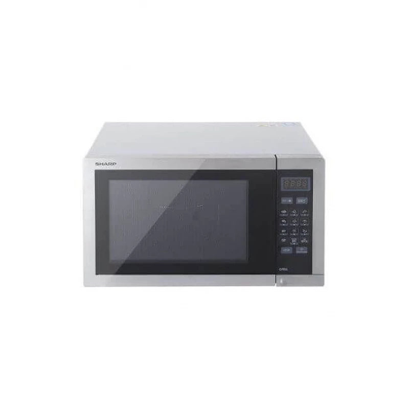 Sharp Microwave 34l Mic1000w Grill 1100w, 8auto Cooking Menu'S, 5power Levels Silver