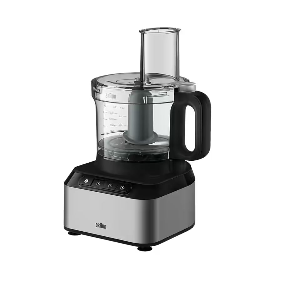Braun PurEase Food Processor FP3233SI | 800W | 2.1L Bowl | Black