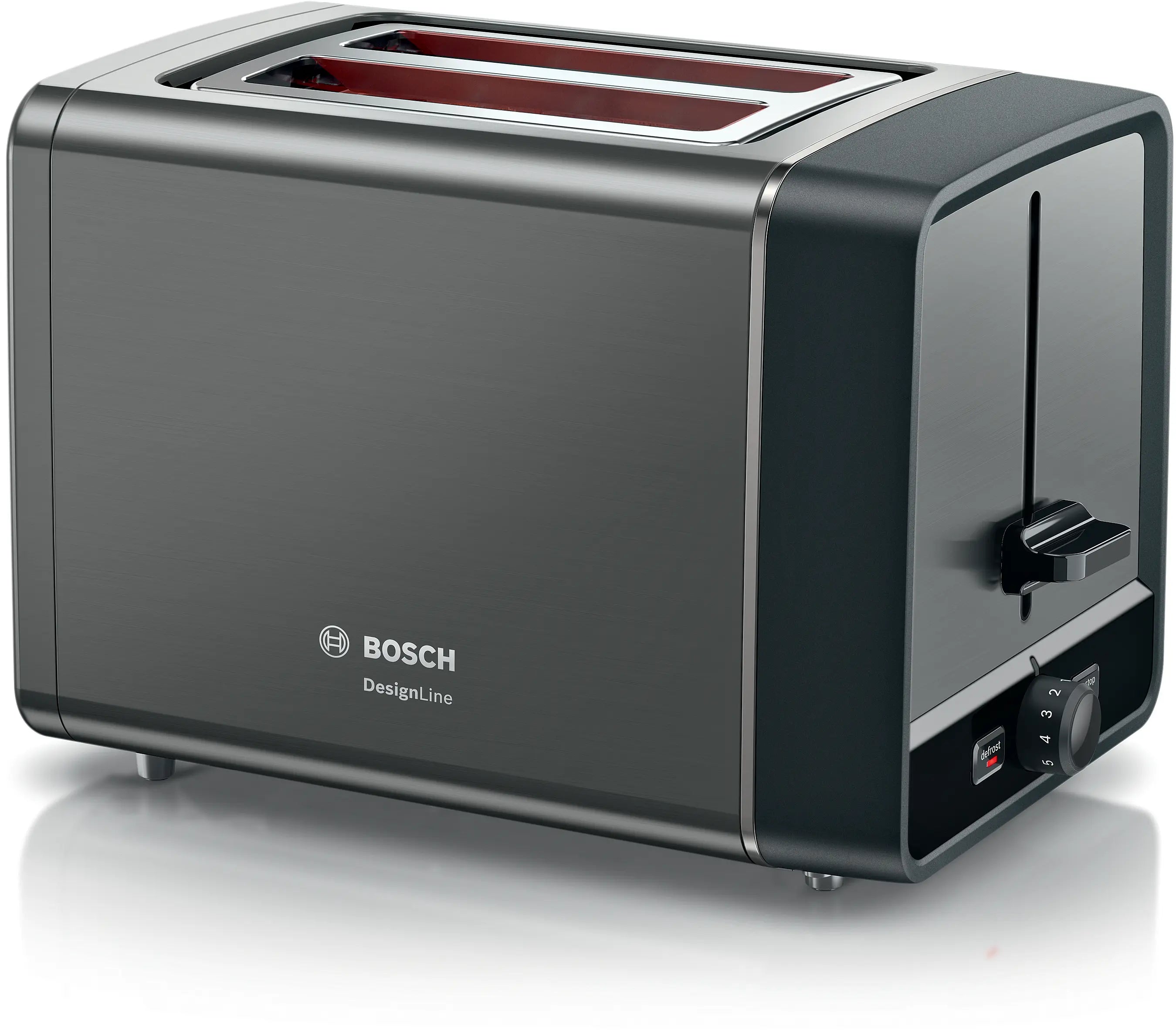 Bosch TAT5P425 Compact Toaster DesignLine 970W Graphite
