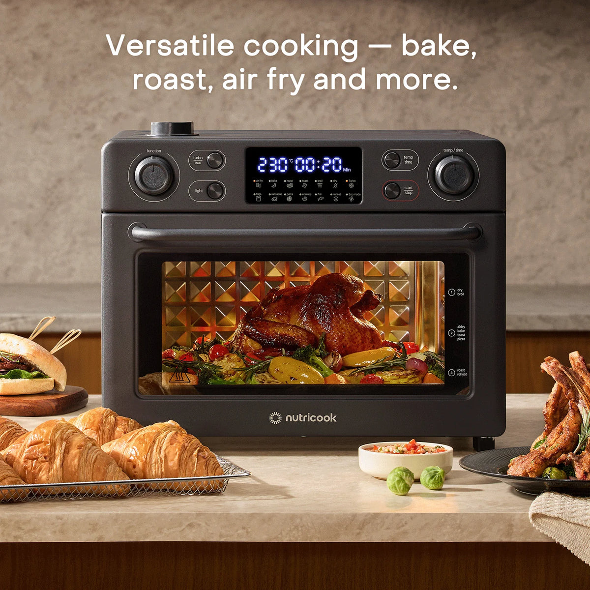 Nutricook Baker'S Oven- 30L Air Fryer + Toaster Oven Nc-Afto330k