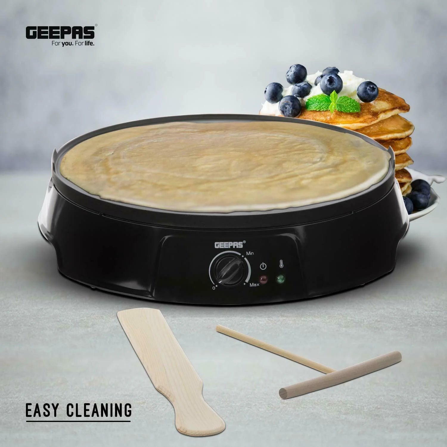 Geepas Crepe Maker , 1200 Watt Geepas Crepe Maker , 1200 Watt