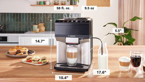 Bosch TPE40307 Fully Auto Espresso-Coffee Machine Series 4 1500w Inox Silver Metallic