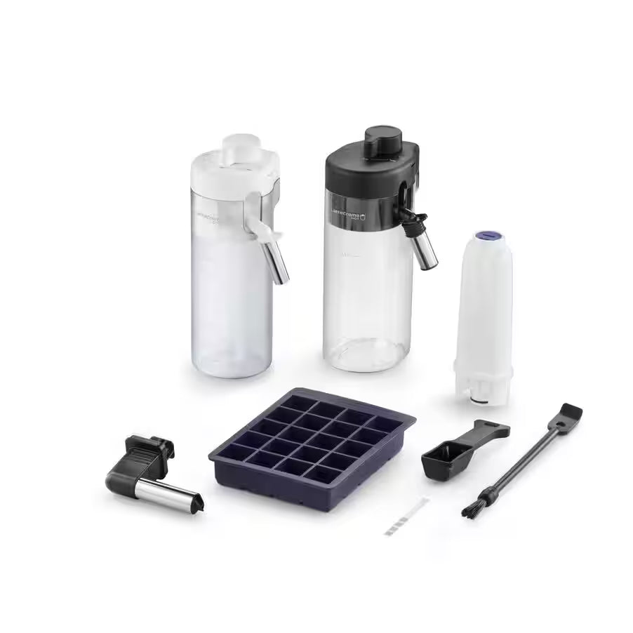 DeLonghi Eletta Explore Premium Espresso Machine 19-Bar 1.8L with Coffee Grinder and Milk Tank, 1450W