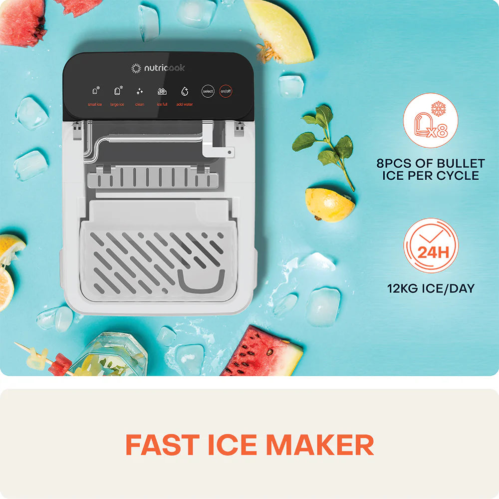 NUTRICOOK NC-ICY510S صانعة الثلج آيسي بوليت فضي