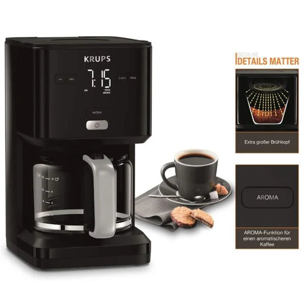 KRUPS KM6008 Smart'n Light Coffee Maker Filter Intuitive Display 1.25 Litre KRUPS KM6008 Smart'n Light Coffee Maker Filter Intuitive Display 1.25 Litre