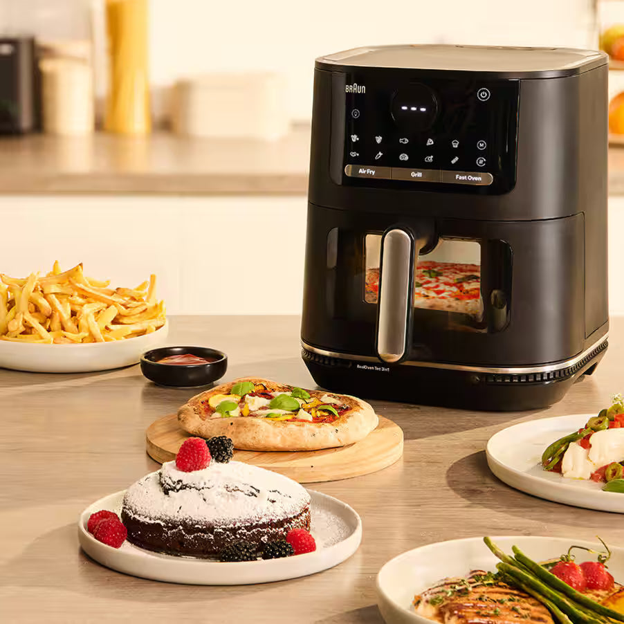 Braun Air Fryer 6 L, 2000 W, Digital touch screen, Black Braun Air Fryer 6 L, 2000 W, Digital touch screen, Black