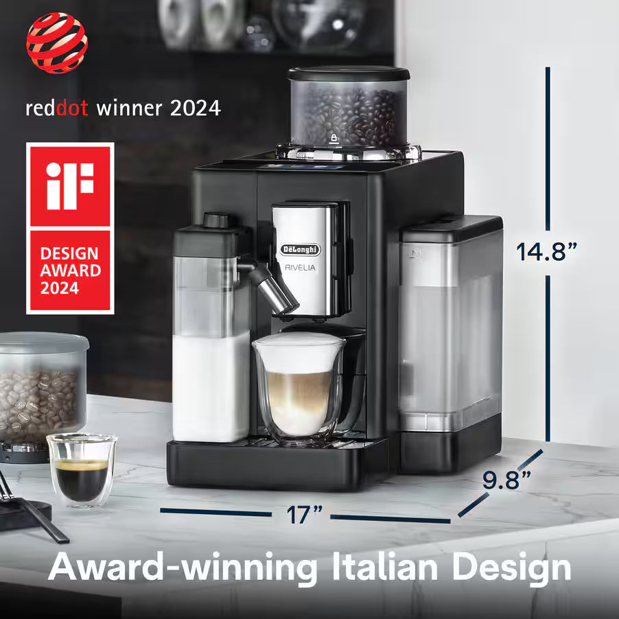 De'Longhi Rivelia EXAM440.55.B | Fully Automatic Espresso Maker | Onyx Black
