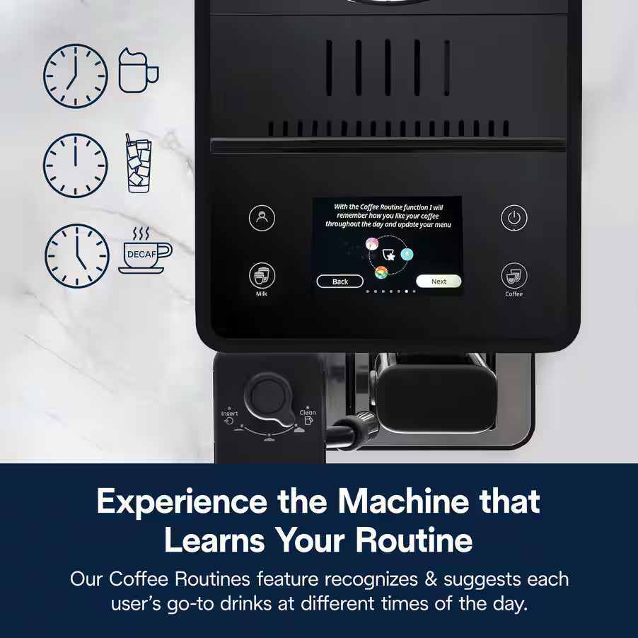 De'Longhi Rivelia EXAM440.55.B | Fully Automatic Espresso Maker | Onyx Black