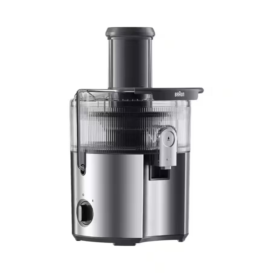 Braun Spin juicer 1000 ?W, 2 L Pulp container, 2 Speed Settings, Grey Braun Spin juicer 1000 ?W, 2 L Pulp container, 2 Speed Settings, Grey