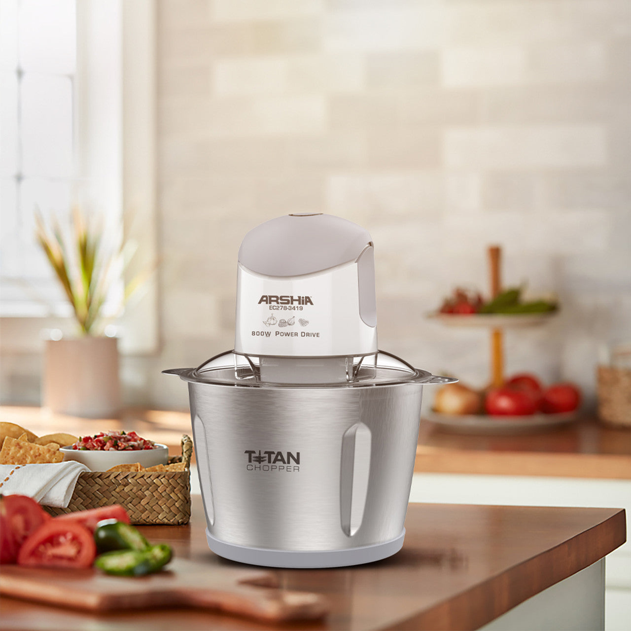 Arshia Electric Chopper 3L (White) Arshia Electric Chopper 3L (White)
