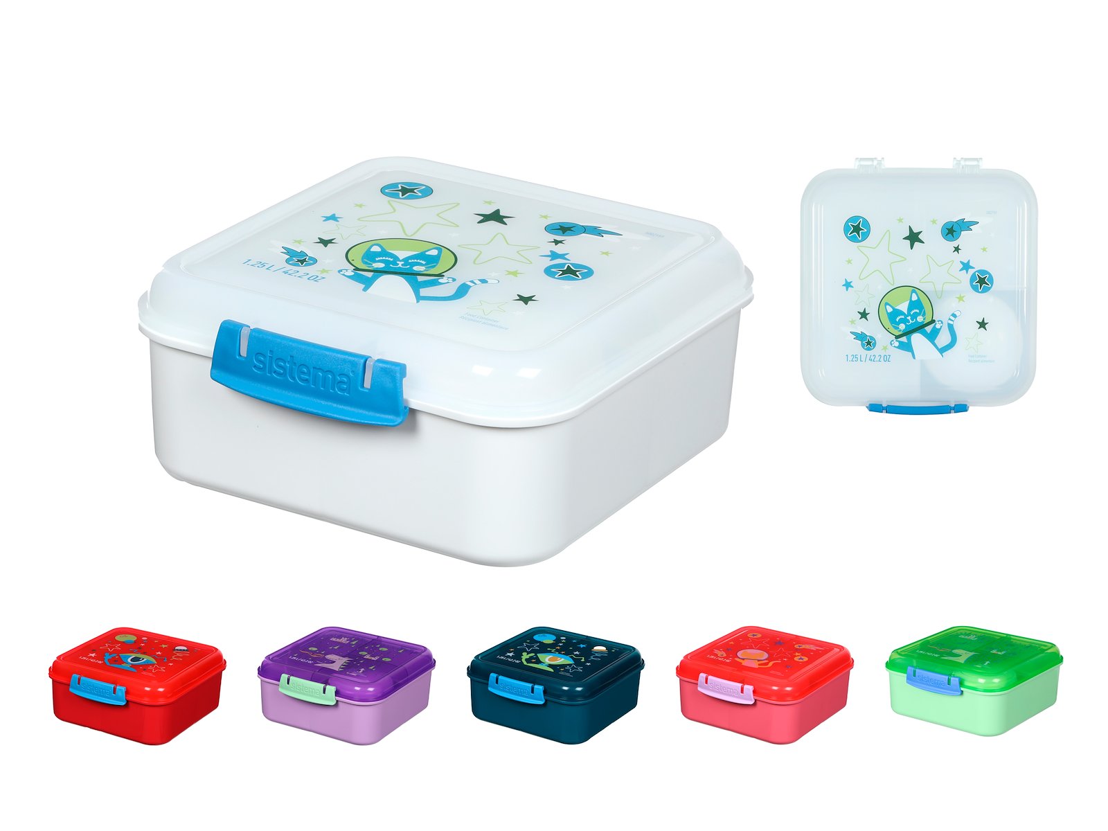 Sistema Kids Bento Cube Lunch Box, 1.25L