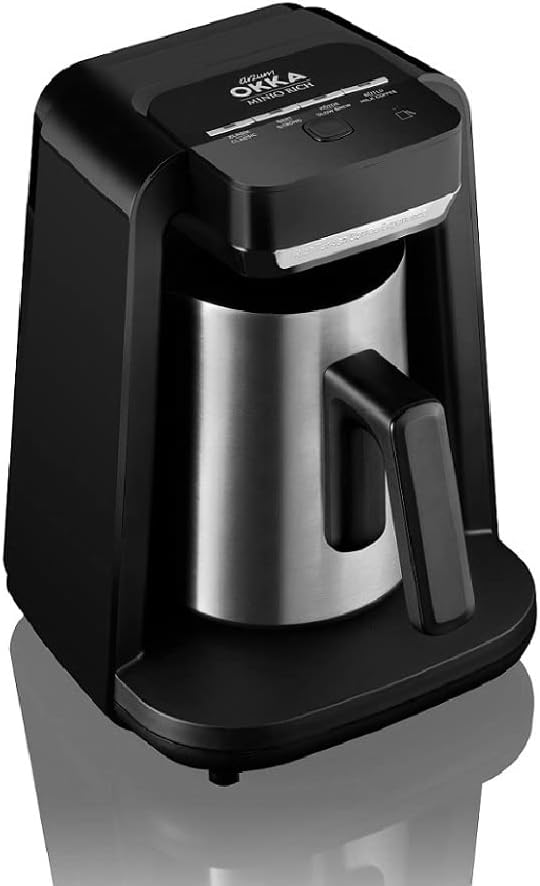 Arzum Okka Automatic Turkish Coffee And Hot Beverage Maker ,5 Cup, Black/Silver