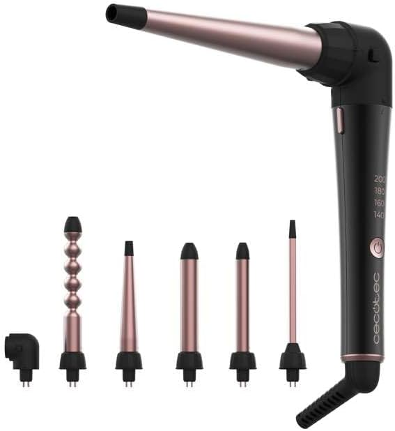 Cecotec SurfCare MultiWaves – Multi-head Hair Curler (5 Interchangeable Heads) with Ceramic Coating