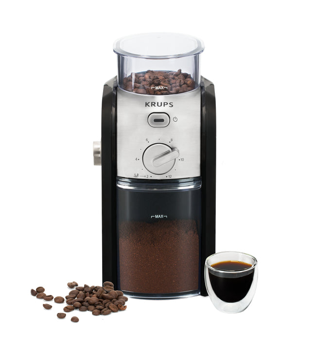 Krups Burr Grinder Gvx2 Blk-Met Krups Burr Grinder Gvx2 Blk-Met