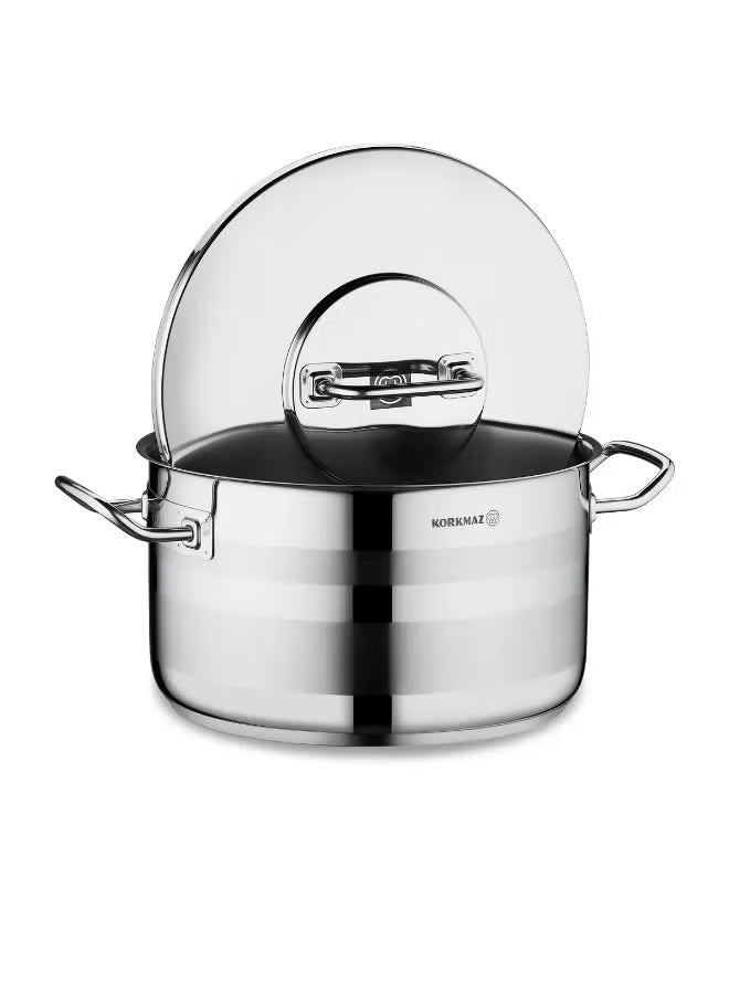 Korkmaz Astra2 Casserole 40x25 31 L Induction Pot for Cooking