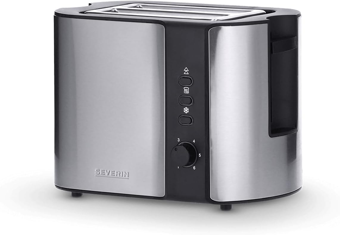 Severin Toaster 2 Slice(S) 800 W Black, Stainless Steel