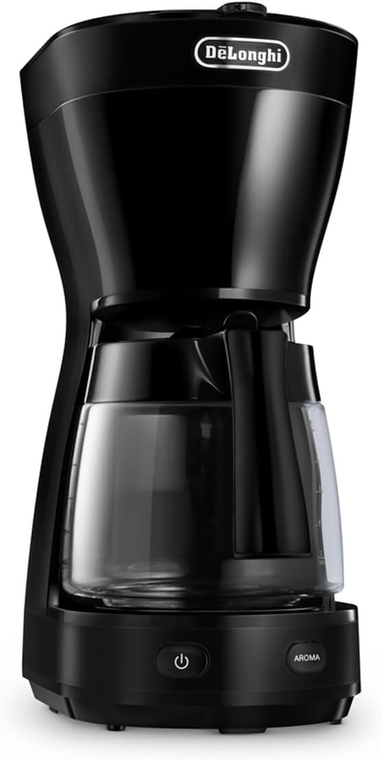 Delonghi American Coffee Maker 10 Cups Glass Jug Black