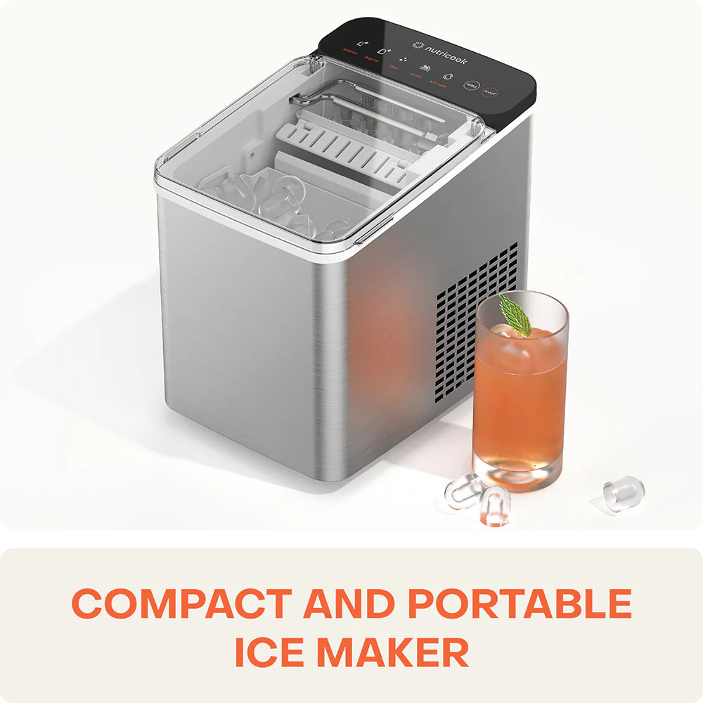 NUTRICOOK NC-ICY510S صانعة الثلج آيسي بوليت فضي