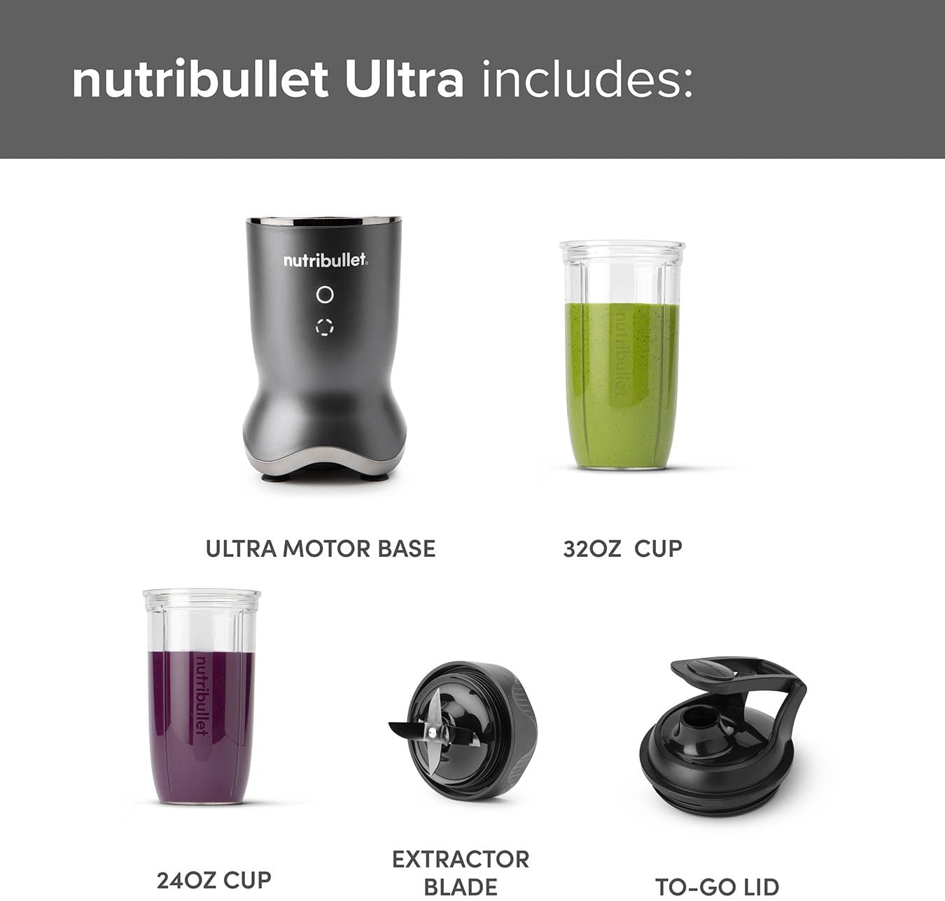 Nutribullet Ultra Personal Blender 1200W - Black