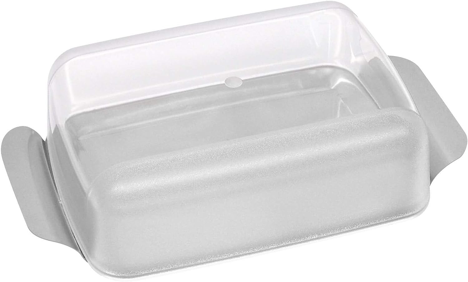 Fackelmann Butter Box, SAN & S.S, 165X105 mm, Transparent/Silver