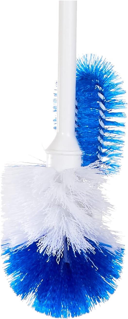 Fackelmann WC-Brush, PA & PP, 400X85X75 mm, White/Blue
