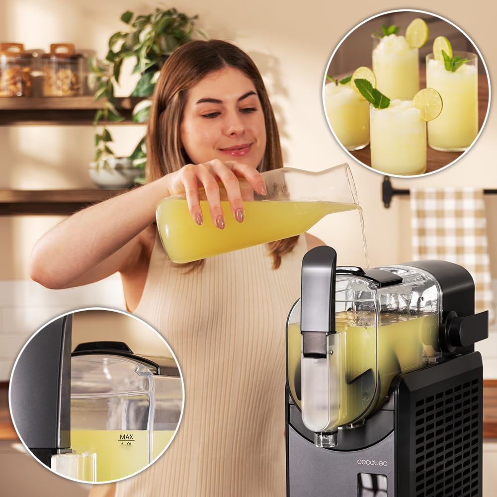 Cecotec Twist&Ice 2600 | Frozen Drink & Slush Machine | 2.6L