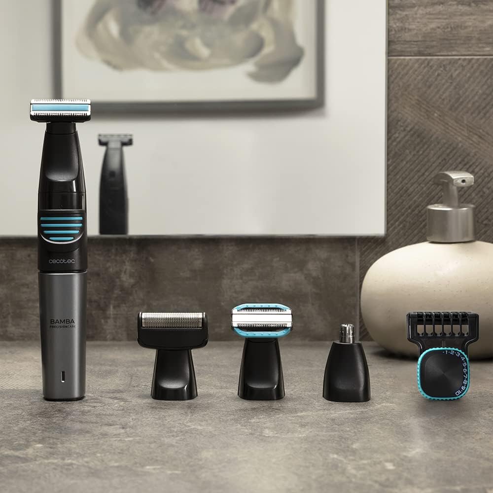 Cecotec PrecisionCare Extreme 5in1 Multifunction Shaver, 5-in-1 Face and Body Grooming System