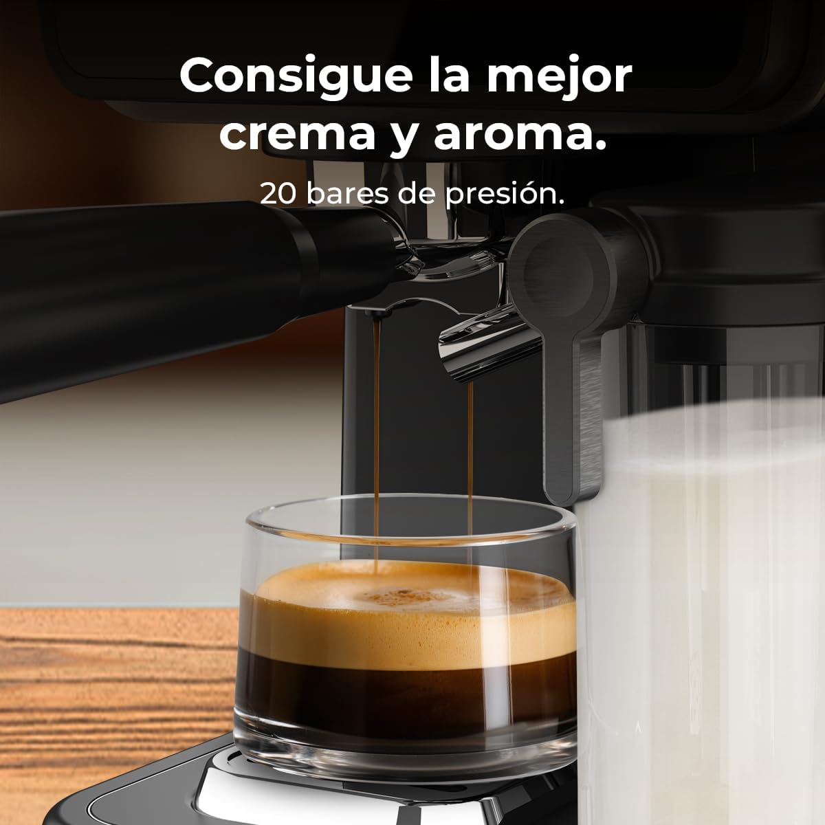 Cecotec Power Espresso Touch ColdBrew Latte | 1350W | 20 Bar Espresso Machine