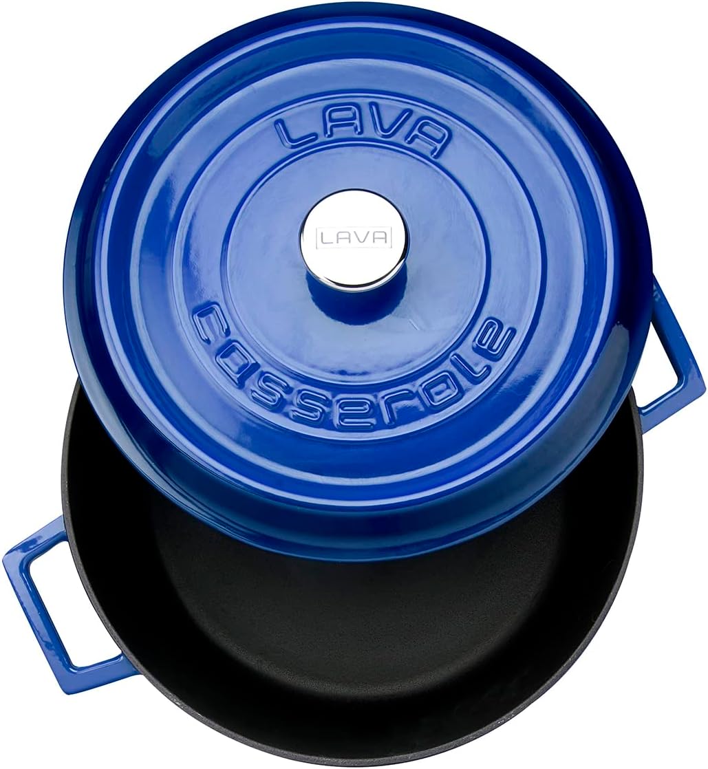 LAVA Round Casserole, Dia. 14 cm (Blue)