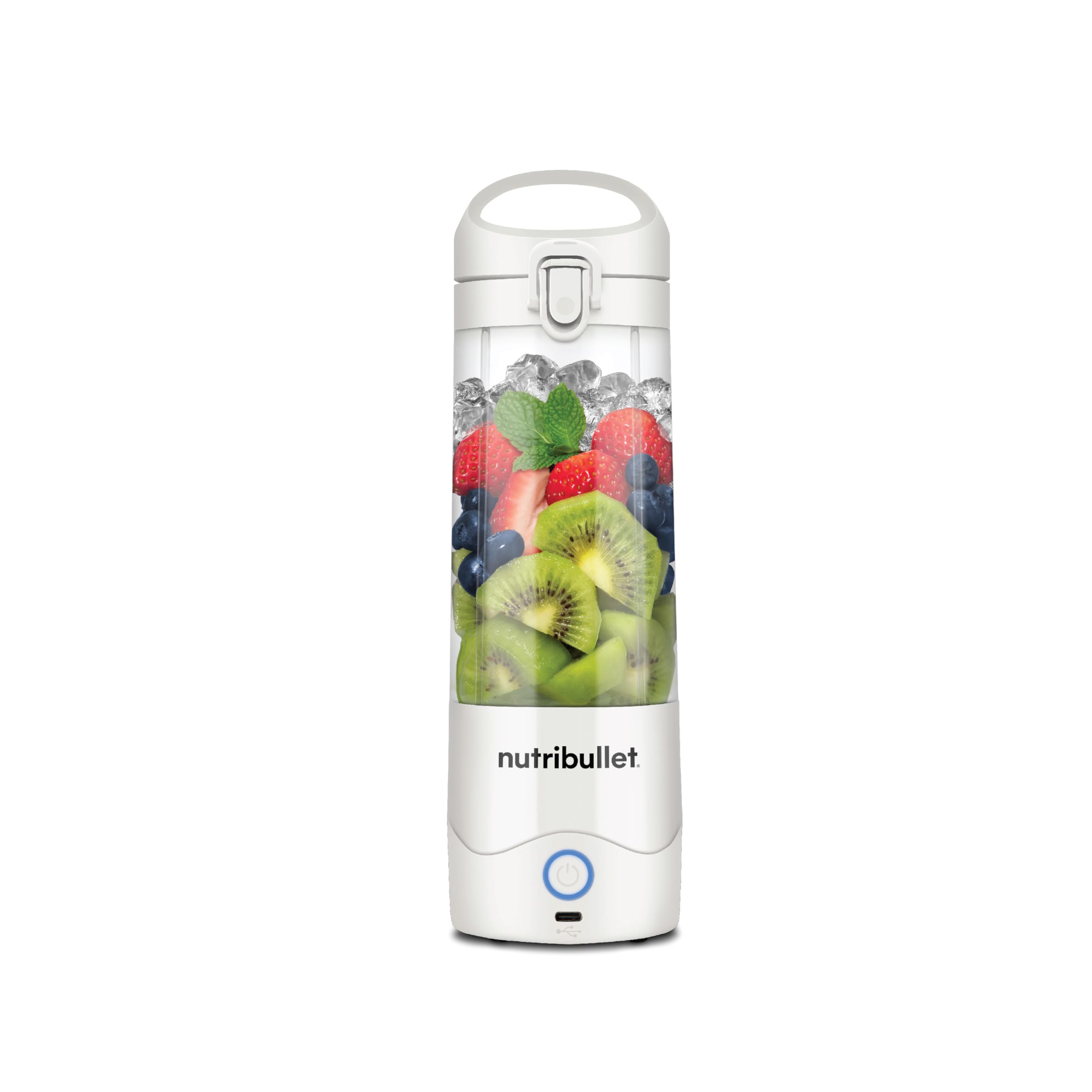 Nutribullet Portable 475ml Cordless Blender Shakes & Smoothies , Leakproof Flip And Sip White