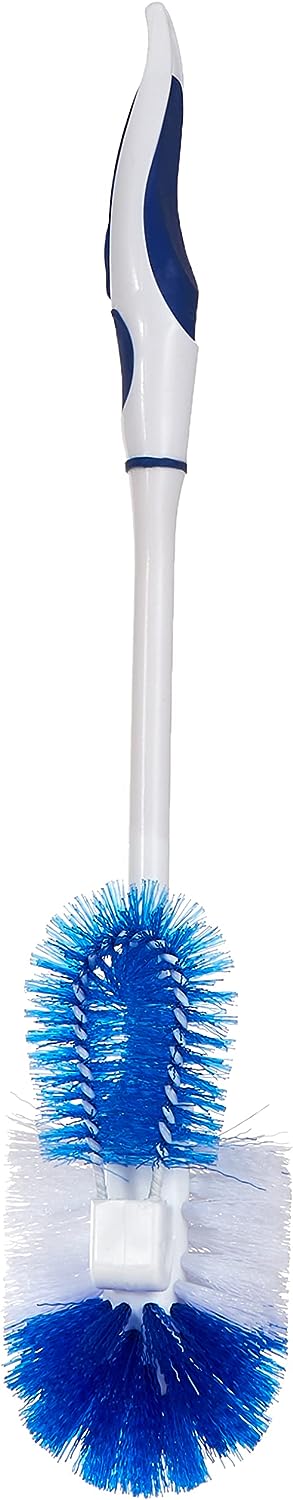 Fackelmann WC-Brush, PA & PP, 400X85X75 mm, White/Blue