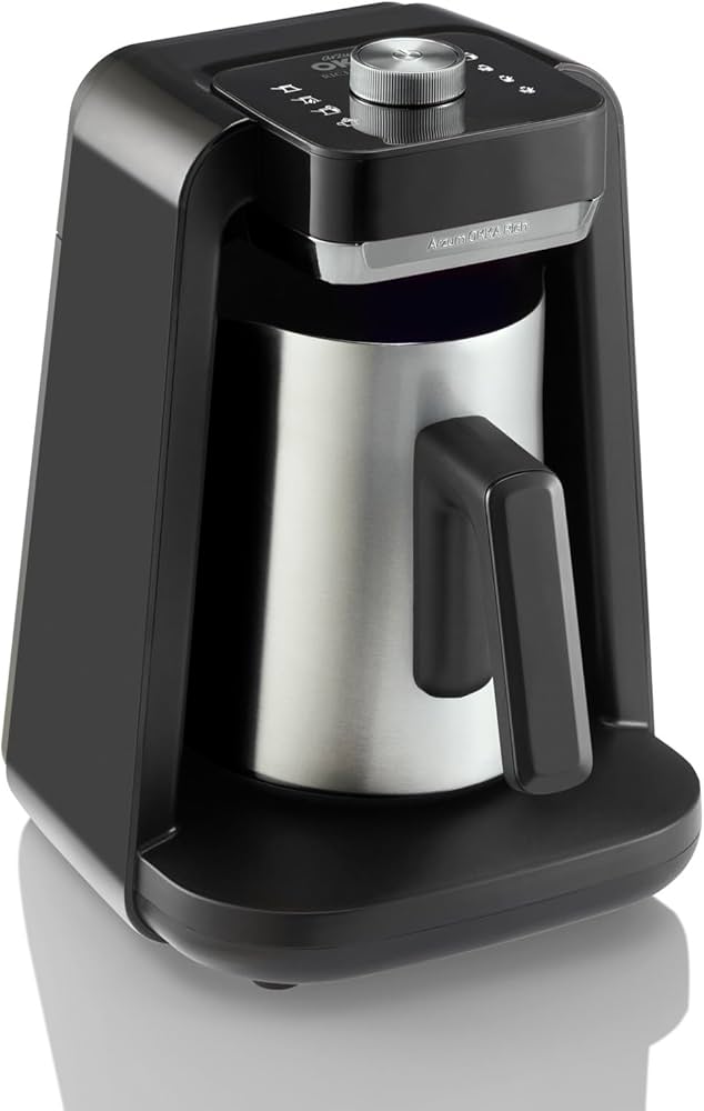 Arzum Okka Rich Pro Turkish Coffee Machine with milk 700W - Black-Chrome